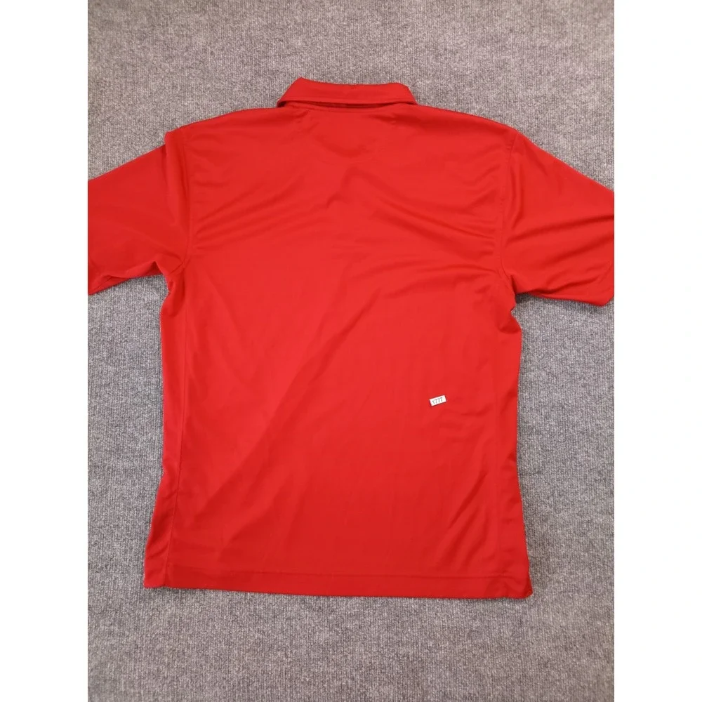 Cutter & Buck CB DryTec Luxe Polo Shirt Men's Large Red Performance Golf